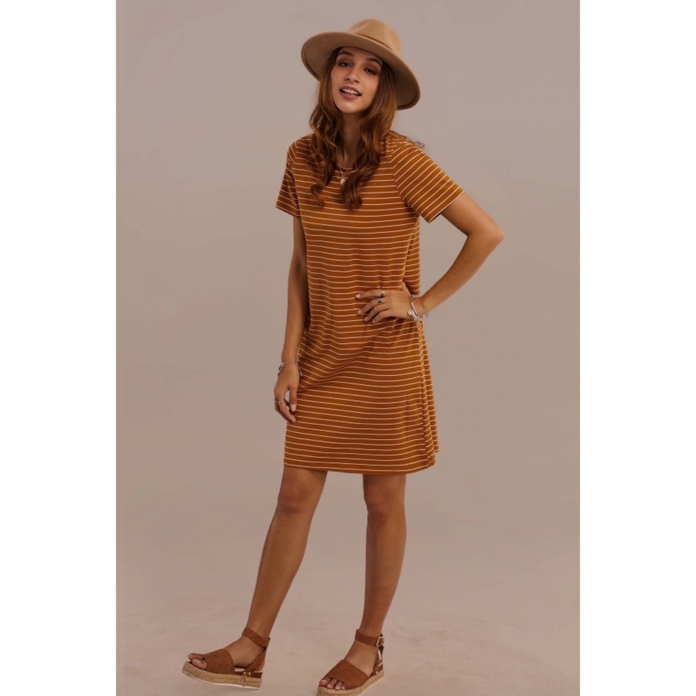 Striped T-Shirt Dress